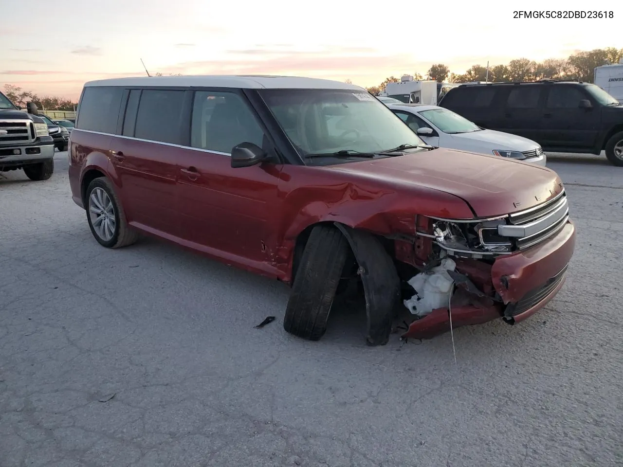 2013 Ford Flex Sel VIN: 2FMGK5C82DBD23618 Lot: 75874744