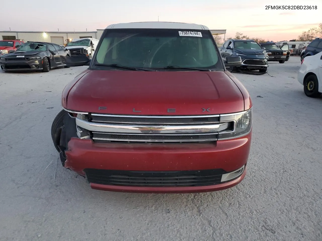 2013 Ford Flex Sel VIN: 2FMGK5C82DBD23618 Lot: 75874744