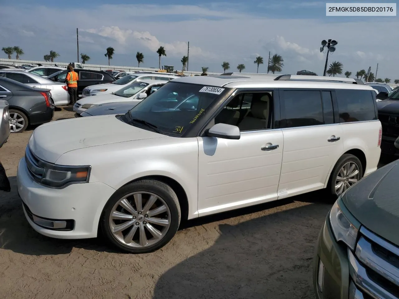 2013 Ford Flex Limited VIN: 2FMGK5D85DBD20176 Lot: 76130654