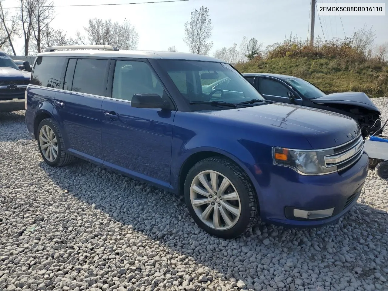 2013 Ford Flex Sel VIN: 2FMGK5C88DBD16110 Lot: 76148784