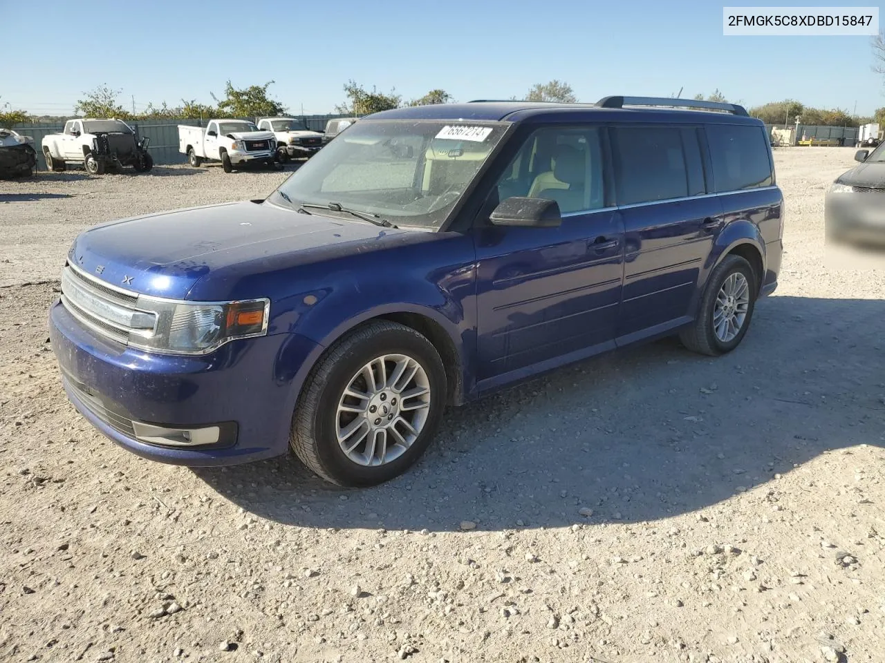 2013 Ford Flex Sel VIN: 2FMGK5C8XDBD15847 Lot: 76567214