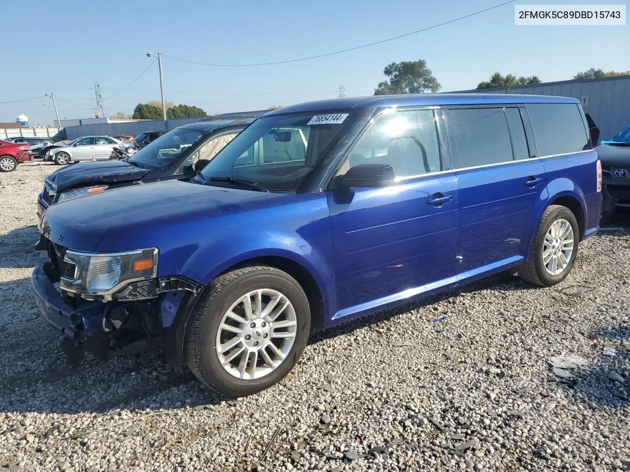 2013 Ford Flex Sel VIN: 2FMGK5C89DBD15743 Lot: 76654144