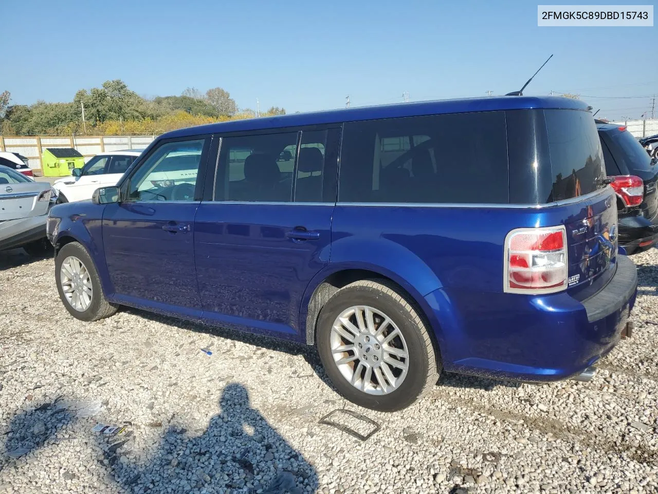 2013 Ford Flex Sel VIN: 2FMGK5C89DBD15743 Lot: 76654144