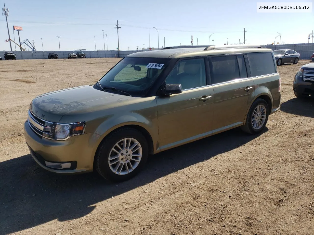 2013 Ford Flex Sel VIN: 2FMGK5C80DBD06512 Lot: 77873664