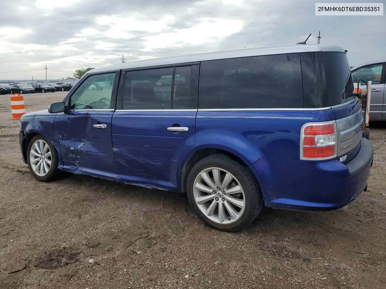 2014 Ford Flex Limited VIN: 2FMHK6DT6EBD35351 Lot: 61504904