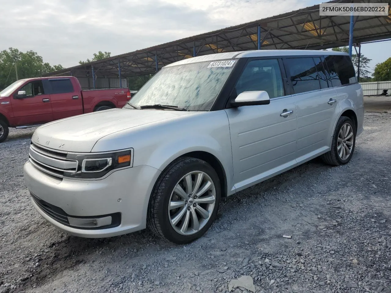 2FMGK5D86EBD20222 2014 Ford Flex Limited