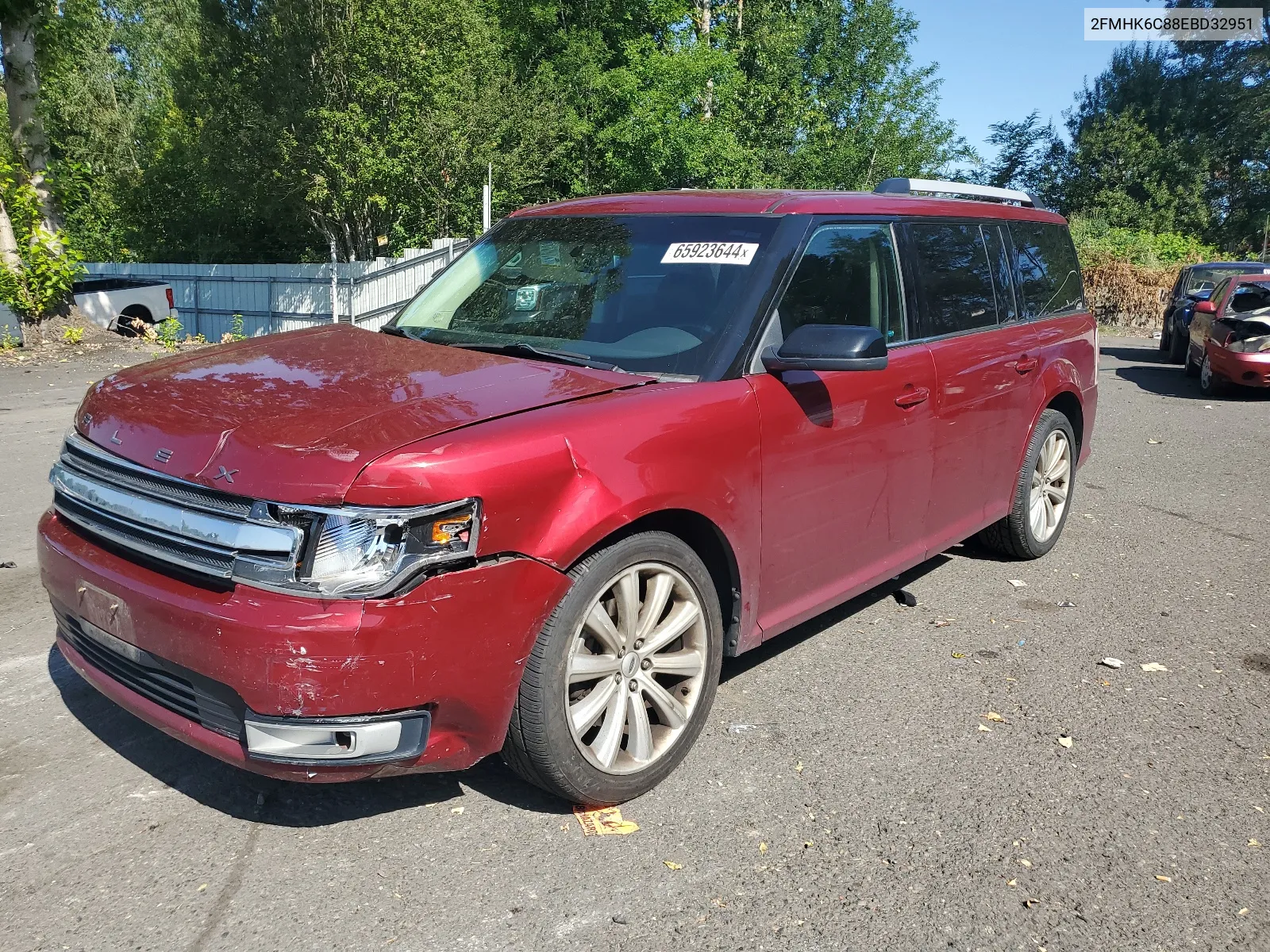 2014 Ford Flex Sel VIN: 2FMHK6C88EBD32951 Lot: 65923644