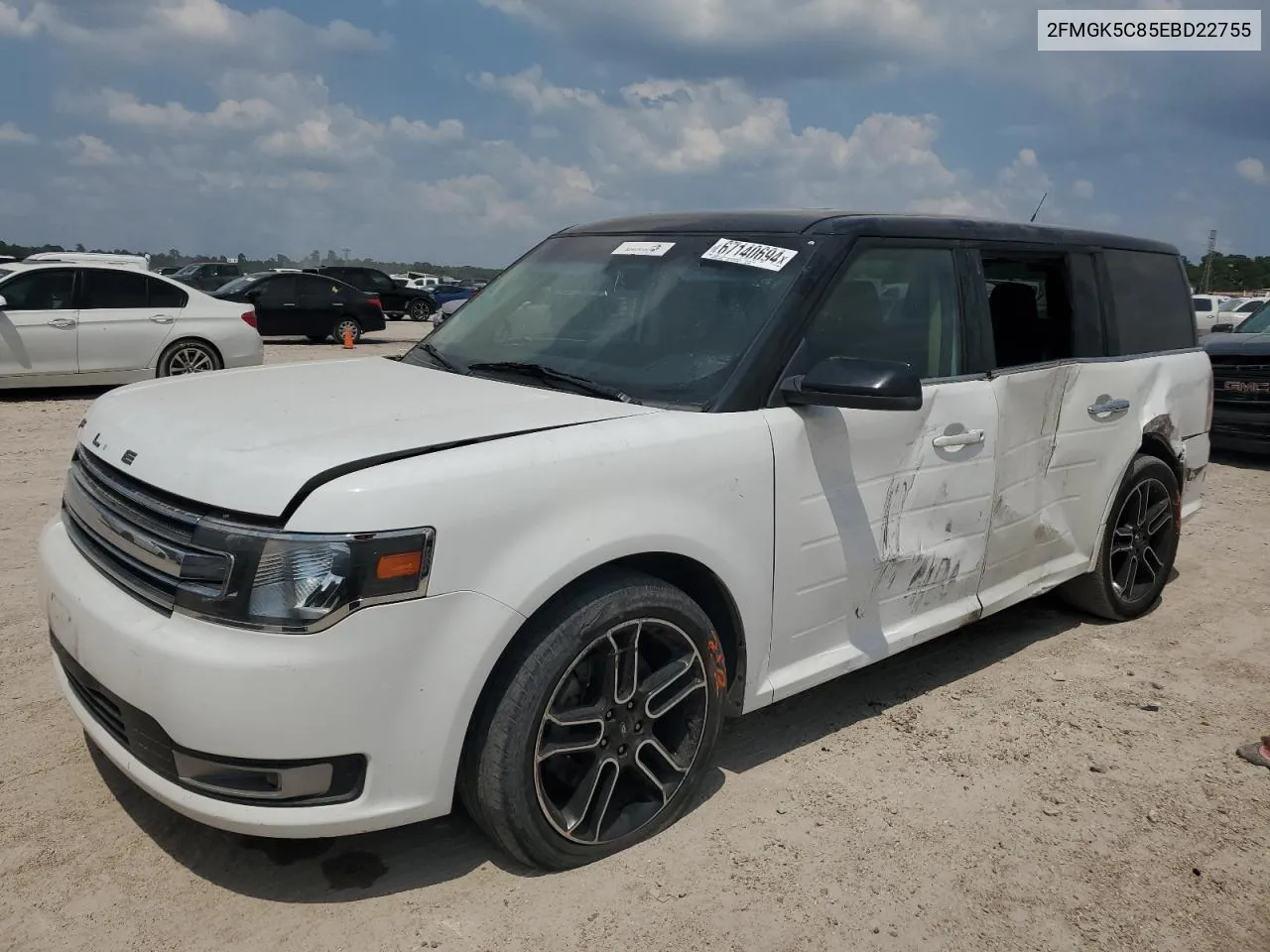 2014 Ford Flex Sel VIN: 2FMGK5C85EBD22755 Lot: 67140694