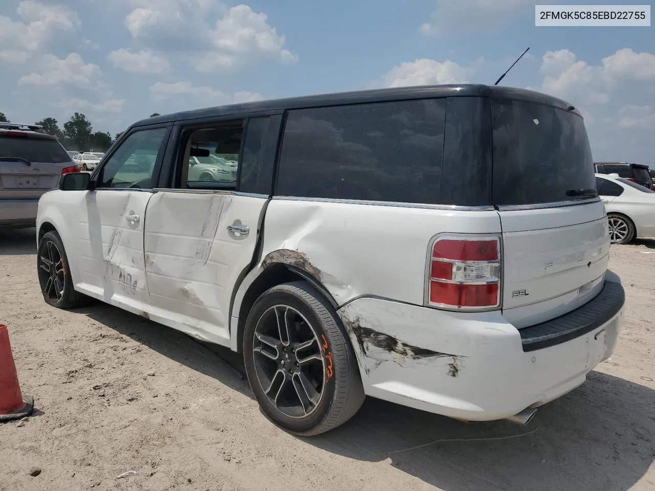 2014 Ford Flex Sel VIN: 2FMGK5C85EBD22755 Lot: 67140694