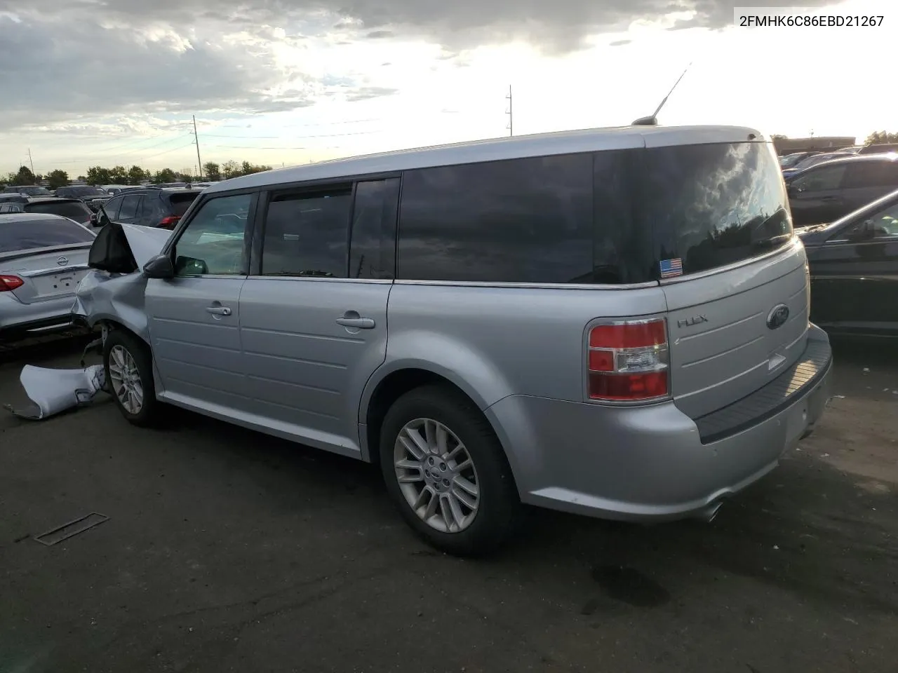 2014 Ford Flex Sel VIN: 2FMHK6C86EBD21267 Lot: 68058734