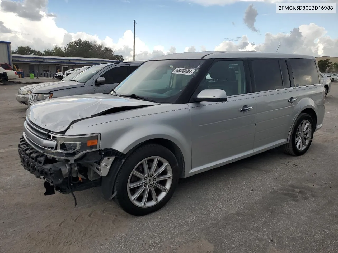 2014 Ford Flex Limited VIN: 2FMGK5D80EBD16988 Lot: 68333484