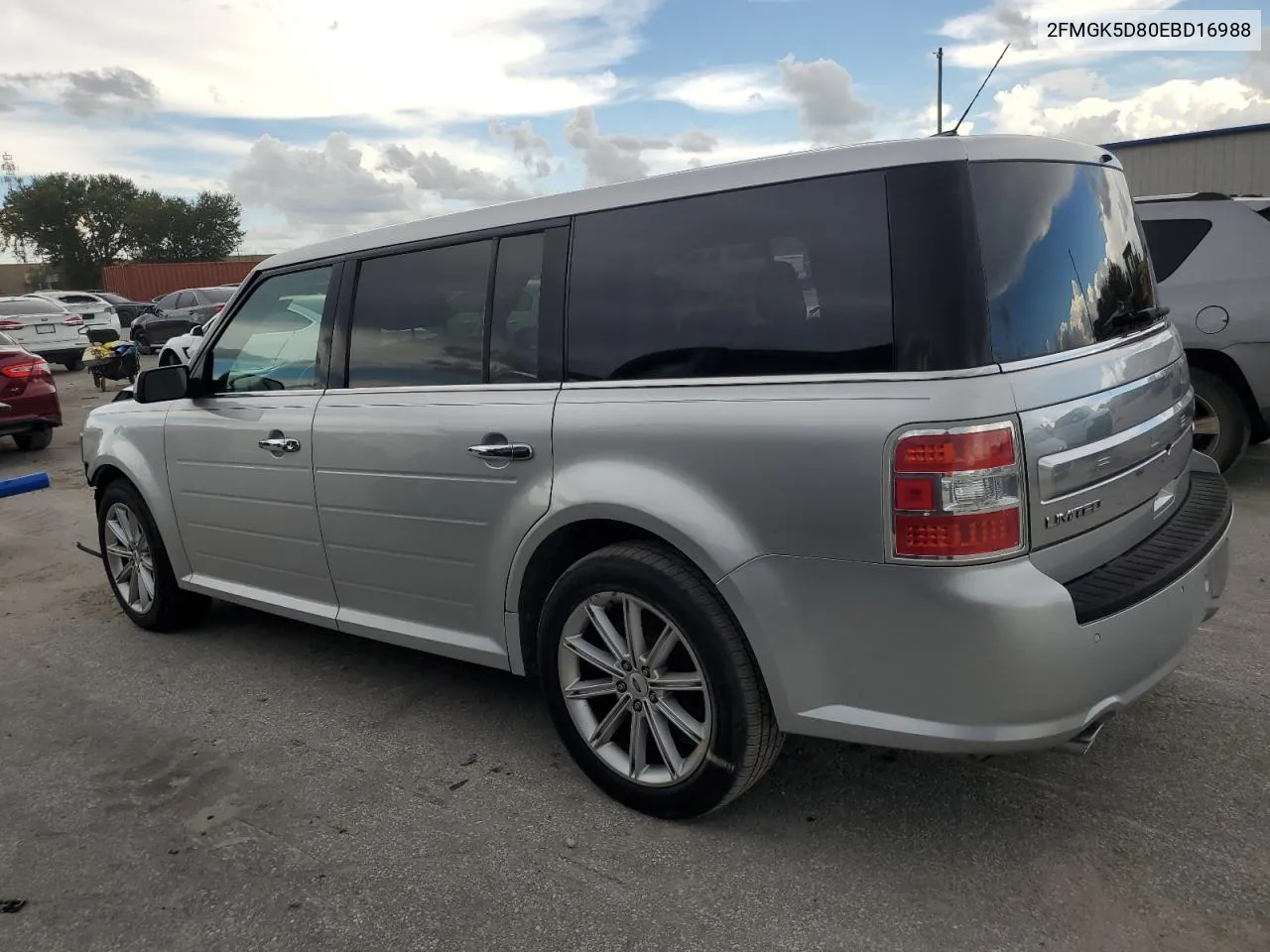 2014 Ford Flex Limited VIN: 2FMGK5D80EBD16988 Lot: 68333484