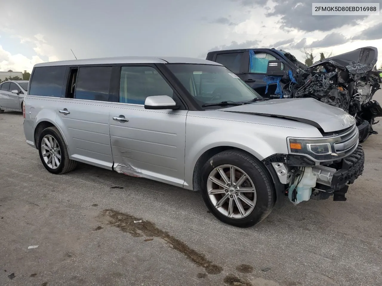 2014 Ford Flex Limited VIN: 2FMGK5D80EBD16988 Lot: 68333484