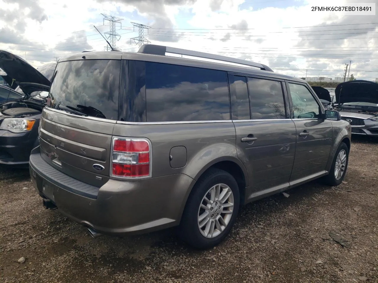 2014 Ford Flex Sel VIN: 2FMHK6C87EBD18491 Lot: 69406834