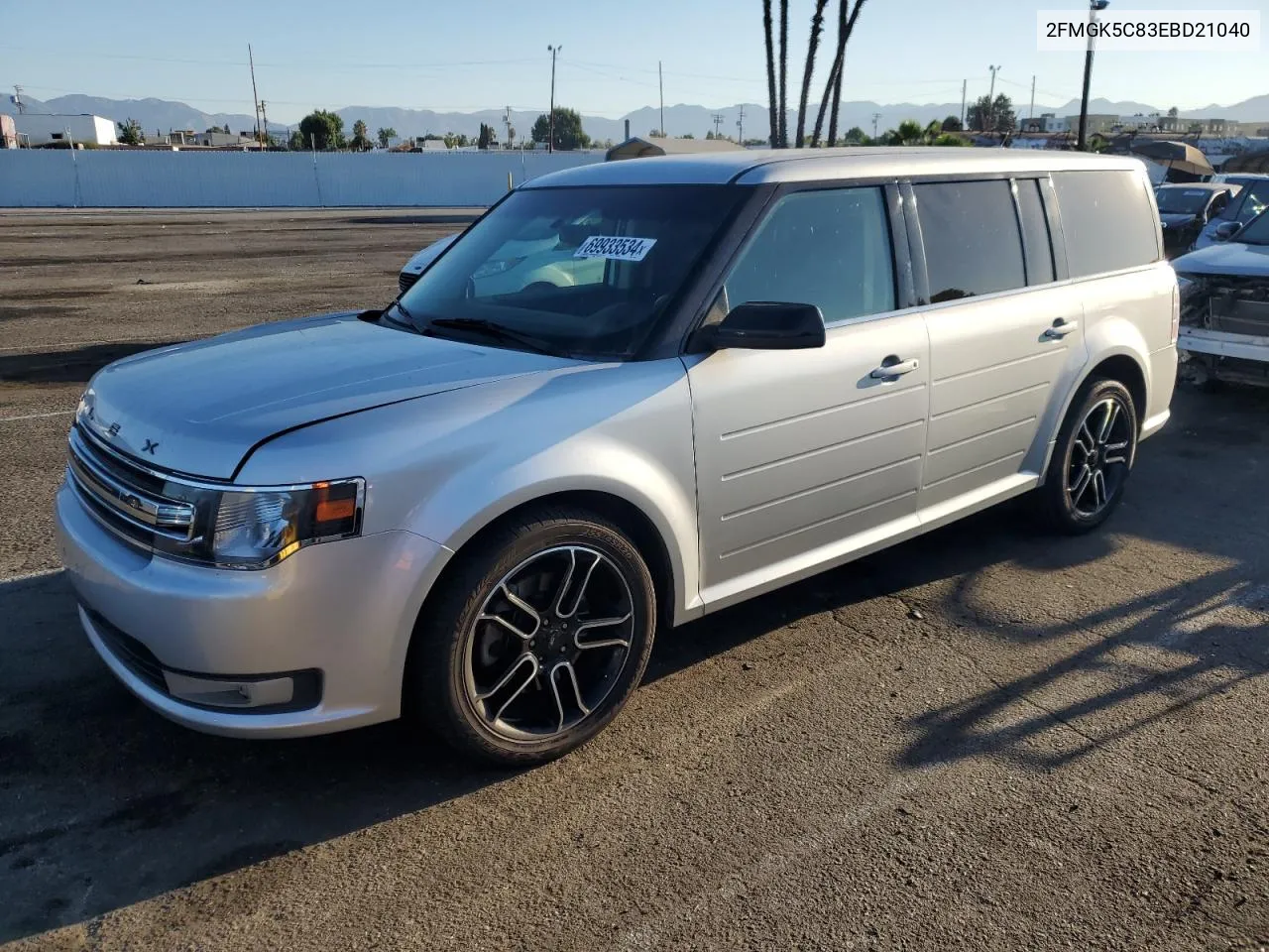 2FMGK5C83EBD21040 2014 Ford Flex Sel