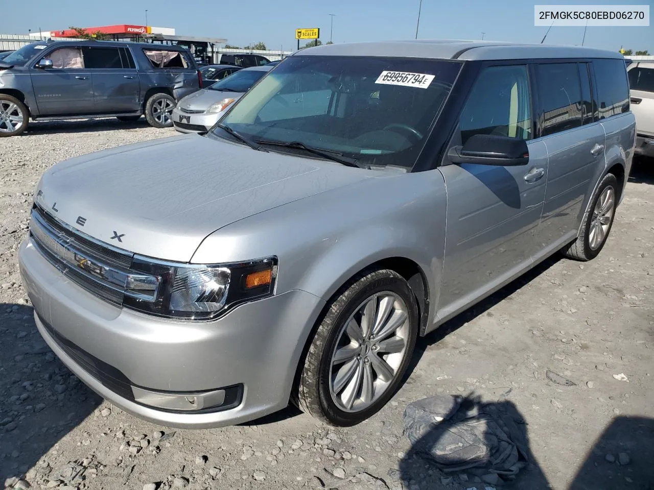 2FMGK5C80EBD06270 2014 Ford Flex Sel