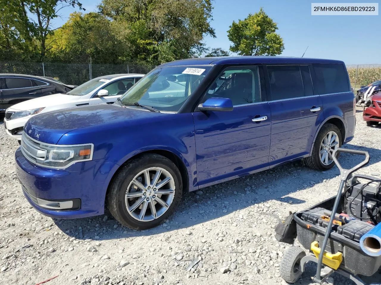 2014 Ford Flex Limited VIN: 2FMHK6D86EBD29223 Lot: 72018914