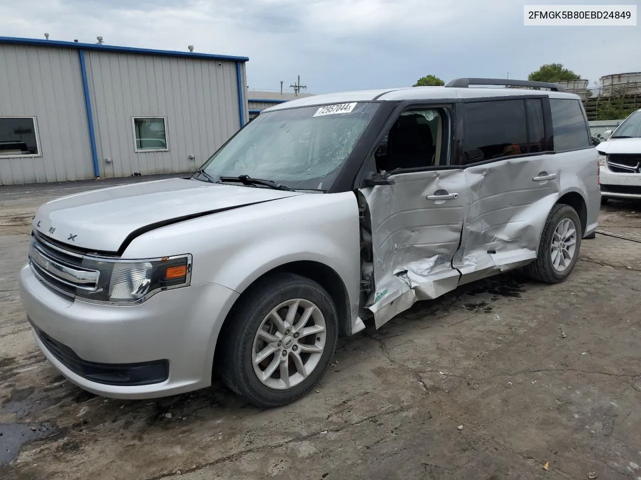 2014 Ford Flex Se VIN: 2FMGK5B80EBD24849 Lot: 72957044