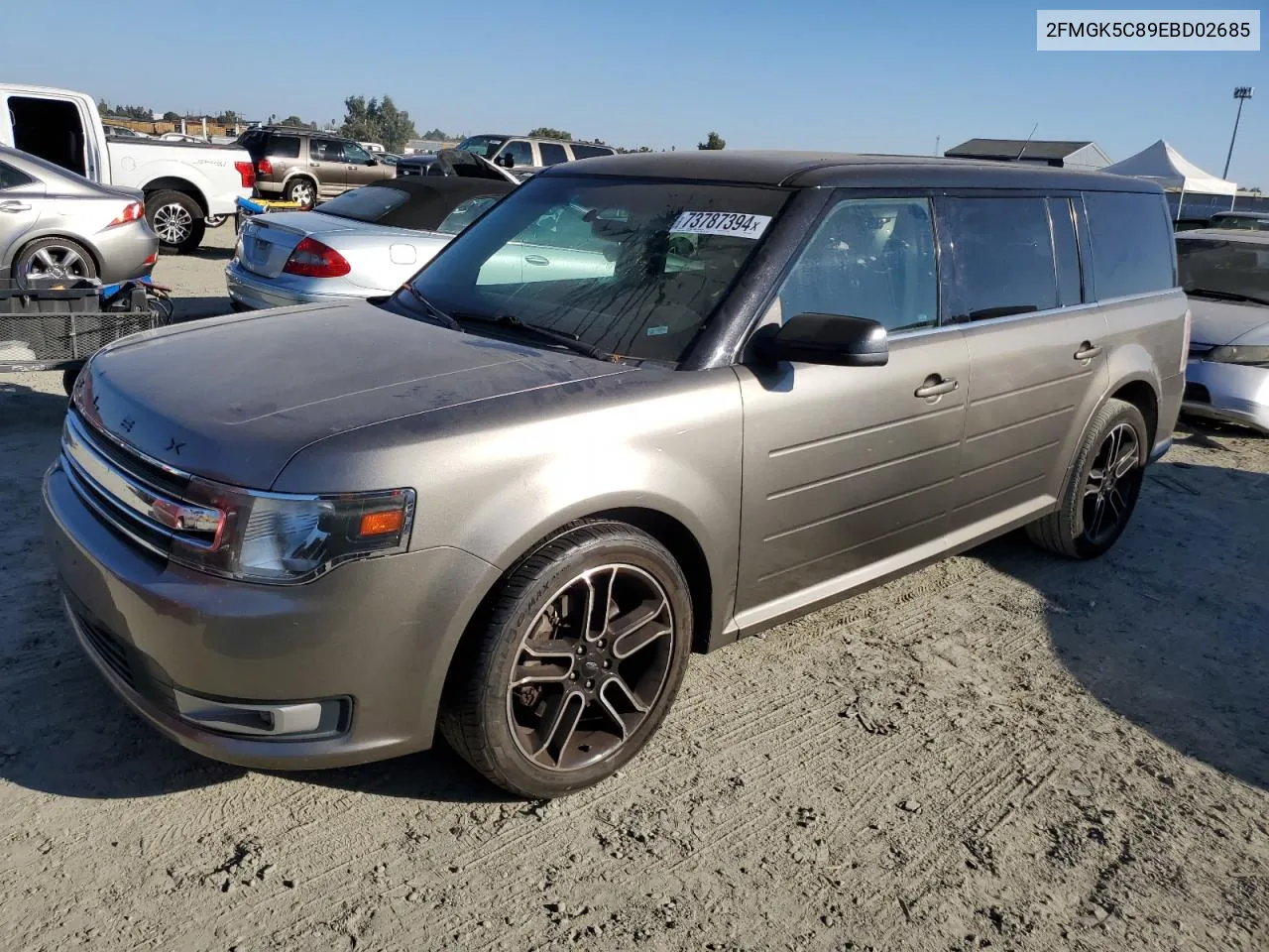 2014 Ford Flex Sel VIN: 2FMGK5C89EBD02685 Lot: 73787394