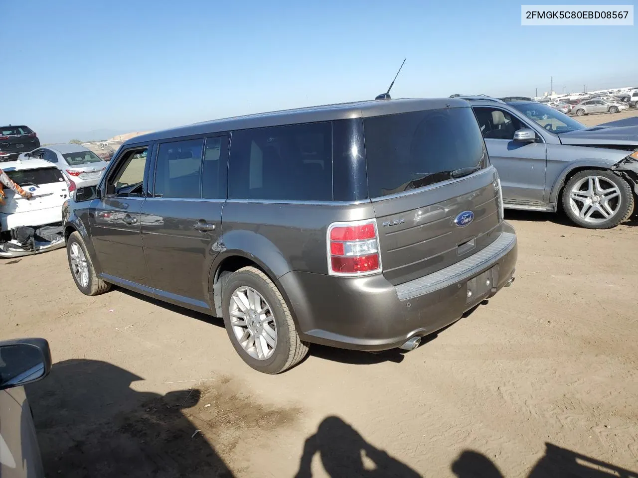 2014 Ford Flex Sel VIN: 2FMGK5C80EBD08567 Lot: 74075034