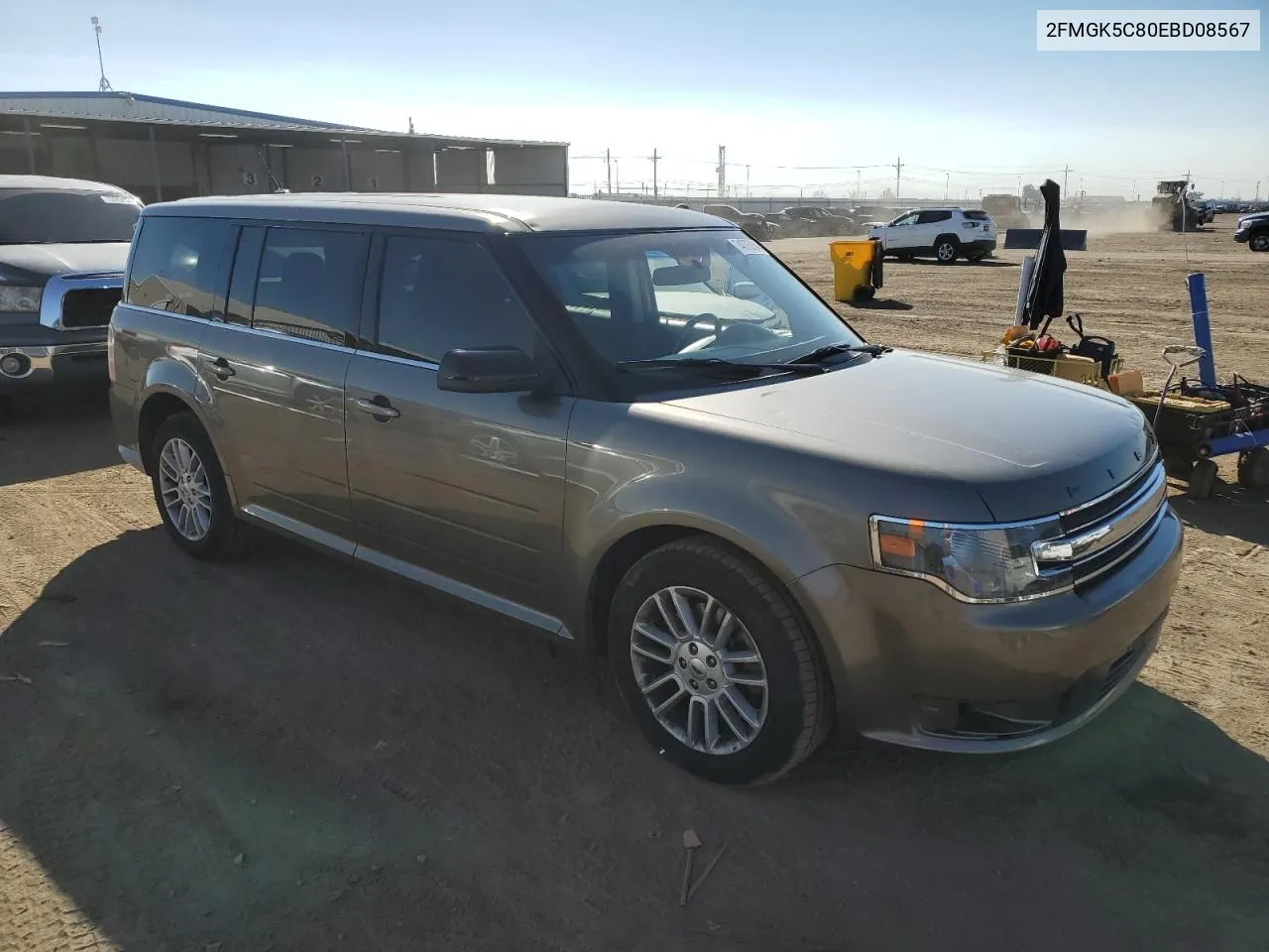 2014 Ford Flex Sel VIN: 2FMGK5C80EBD08567 Lot: 74075034