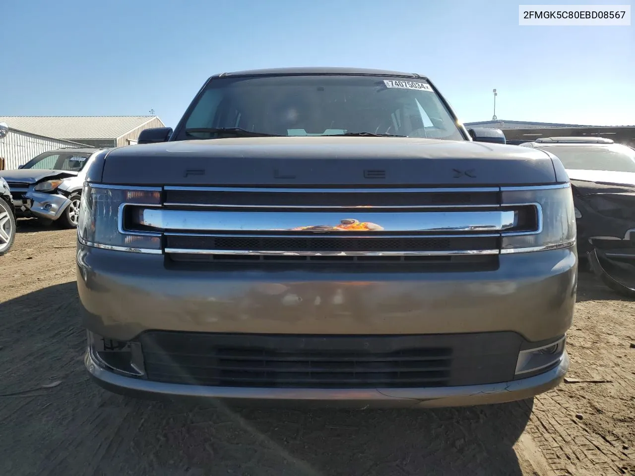 2014 Ford Flex Sel VIN: 2FMGK5C80EBD08567 Lot: 74075034