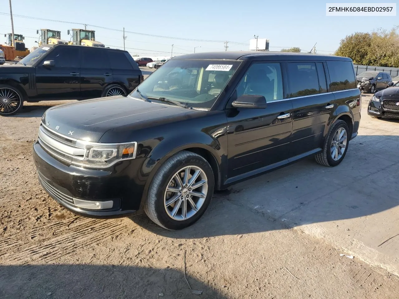 2014 Ford Flex Limited VIN: 2FMHK6D84EBD02957 Lot: 74086584