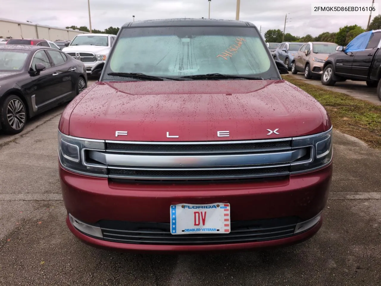 2014 Ford Flex Limited VIN: 2FMGK5D86EBD16106 Lot: 74130664