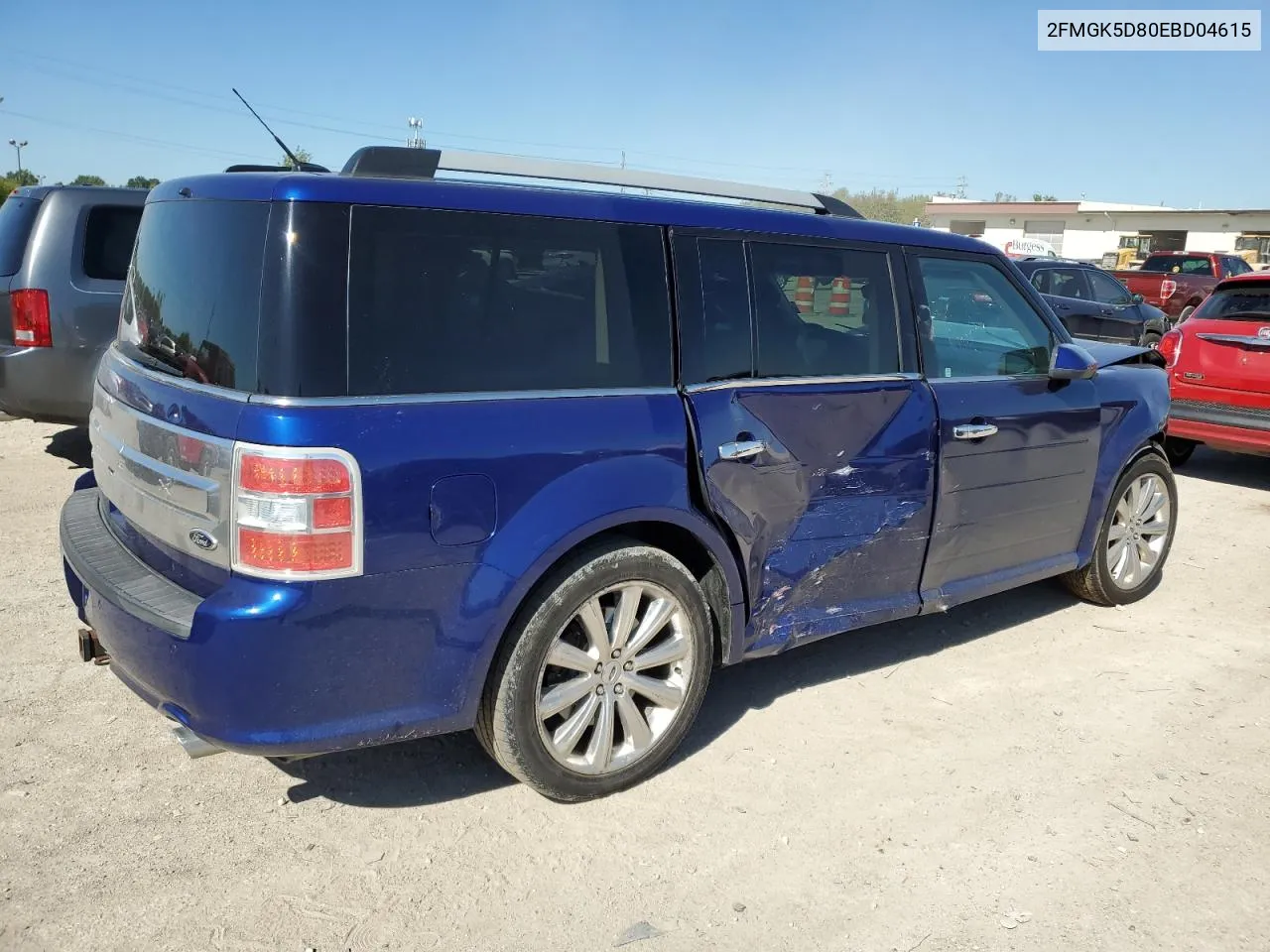 2014 Ford Flex Limited VIN: 2FMGK5D80EBD04615 Lot: 74238894