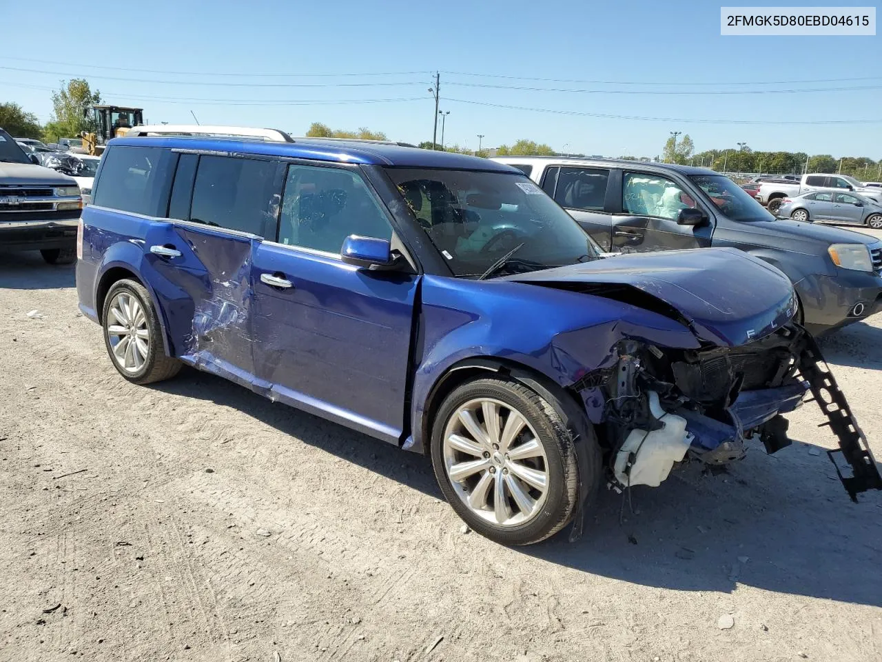 2014 Ford Flex Limited VIN: 2FMGK5D80EBD04615 Lot: 74238894