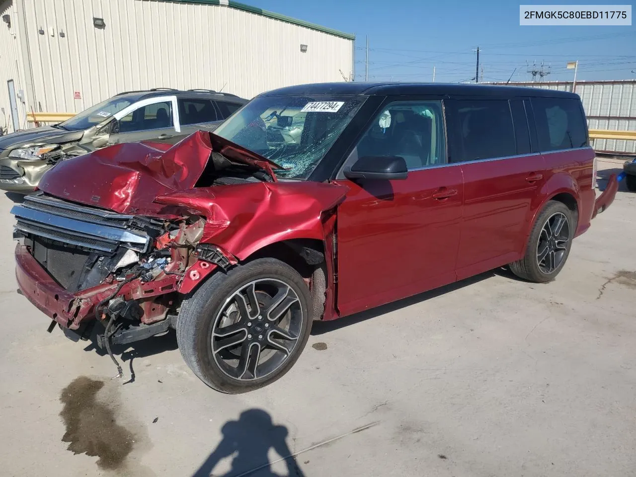 2014 Ford Flex Sel VIN: 2FMGK5C80EBD11775 Lot: 74477294