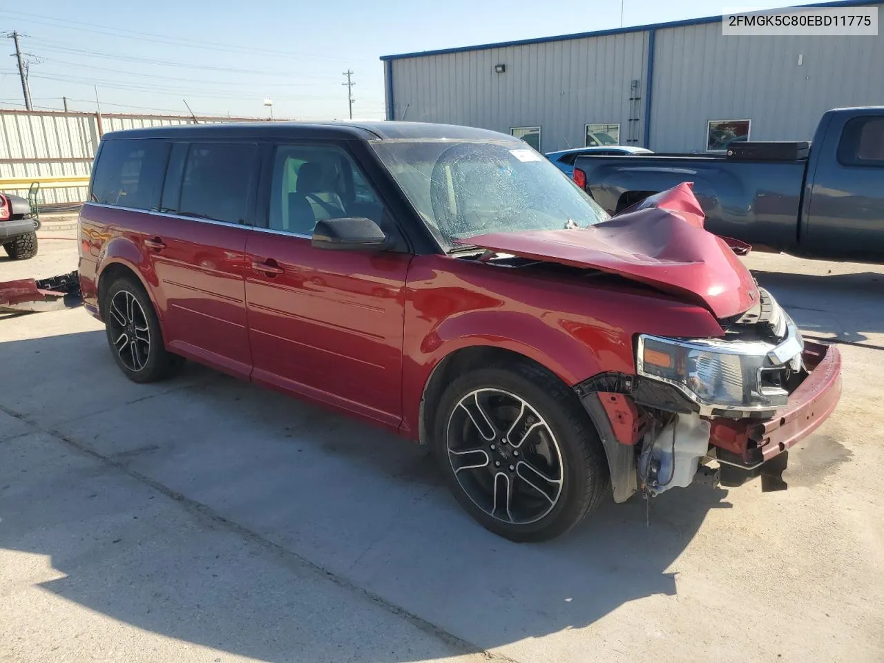 2014 Ford Flex Sel VIN: 2FMGK5C80EBD11775 Lot: 74477294