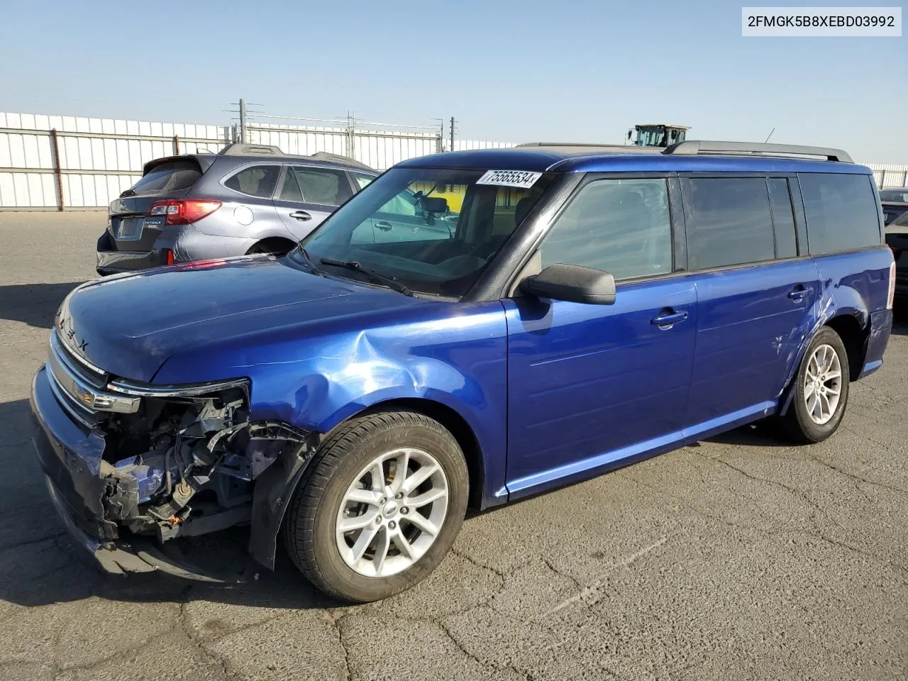 2014 Ford Flex Se VIN: 2FMGK5B8XEBD03992 Lot: 75565534