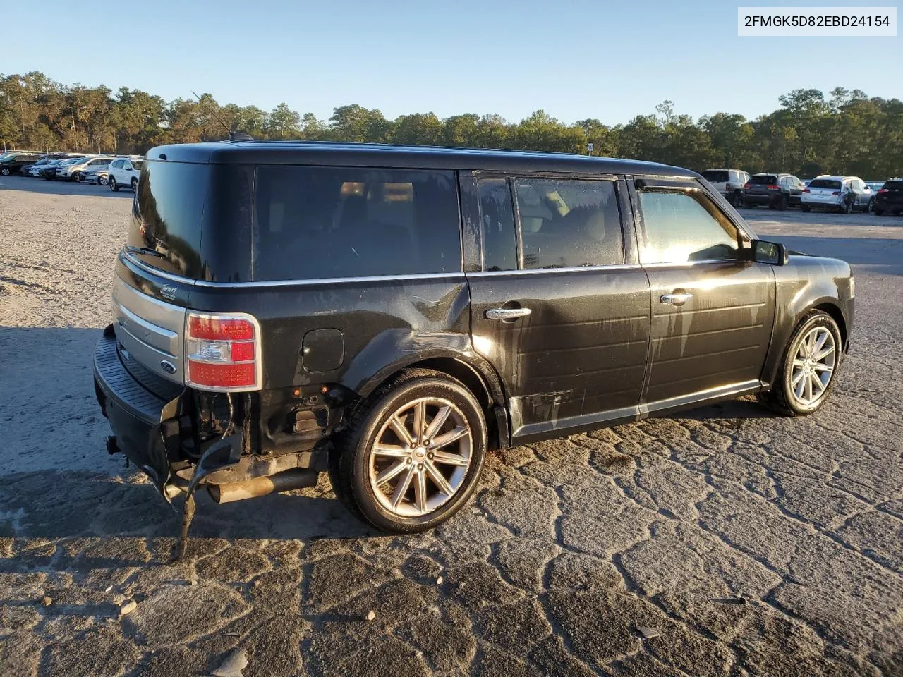 2014 Ford Flex Limited VIN: 2FMGK5D82EBD24154 Lot: 75801564