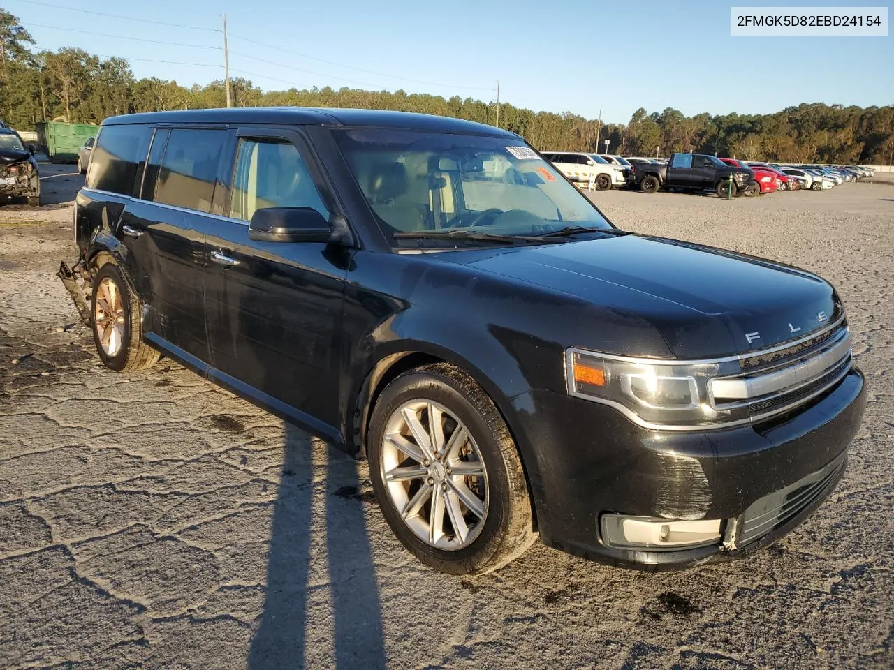 2014 Ford Flex Limited VIN: 2FMGK5D82EBD24154 Lot: 75801564