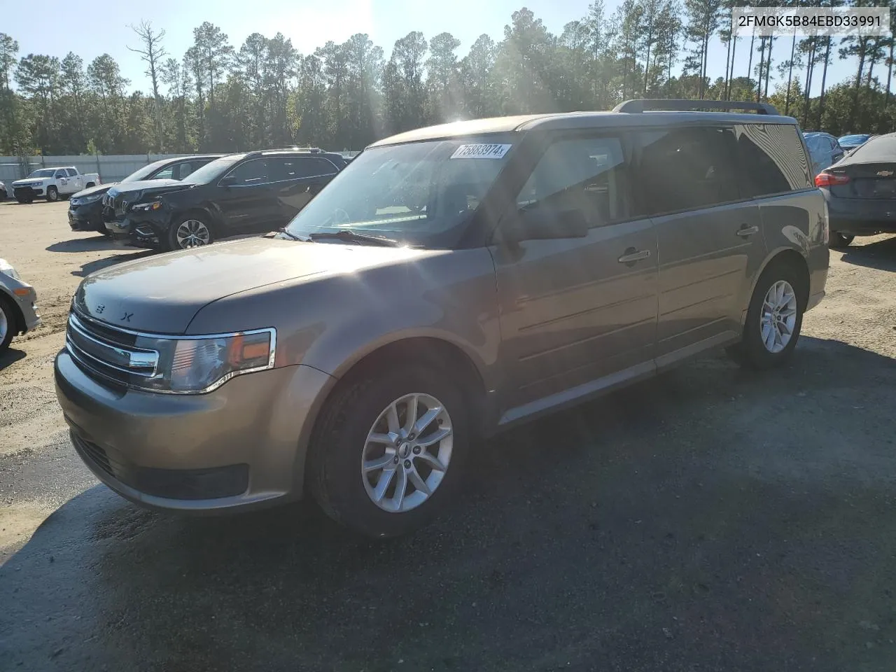 2014 Ford Flex Se VIN: 2FMGK5B84EBD33991 Lot: 75883974