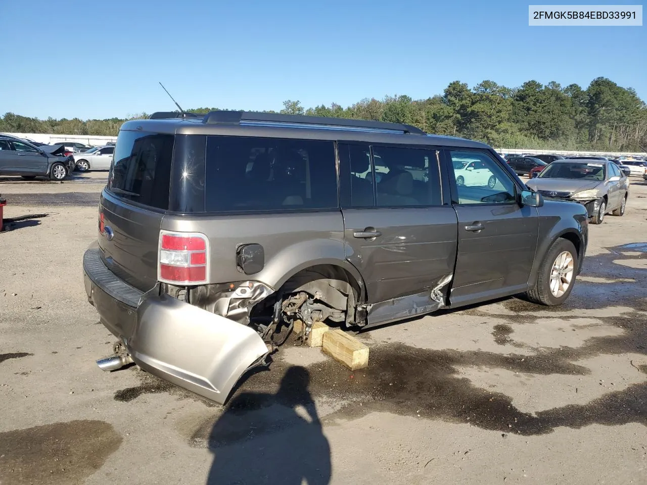 2014 Ford Flex Se VIN: 2FMGK5B84EBD33991 Lot: 75883974