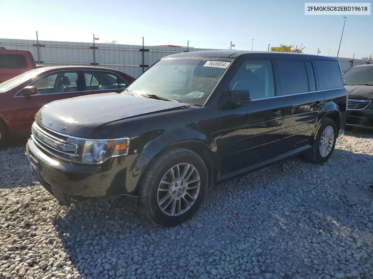 2014 Ford Flex Sel VIN: 2FMGK5C82EBD19618 Lot: 76636654