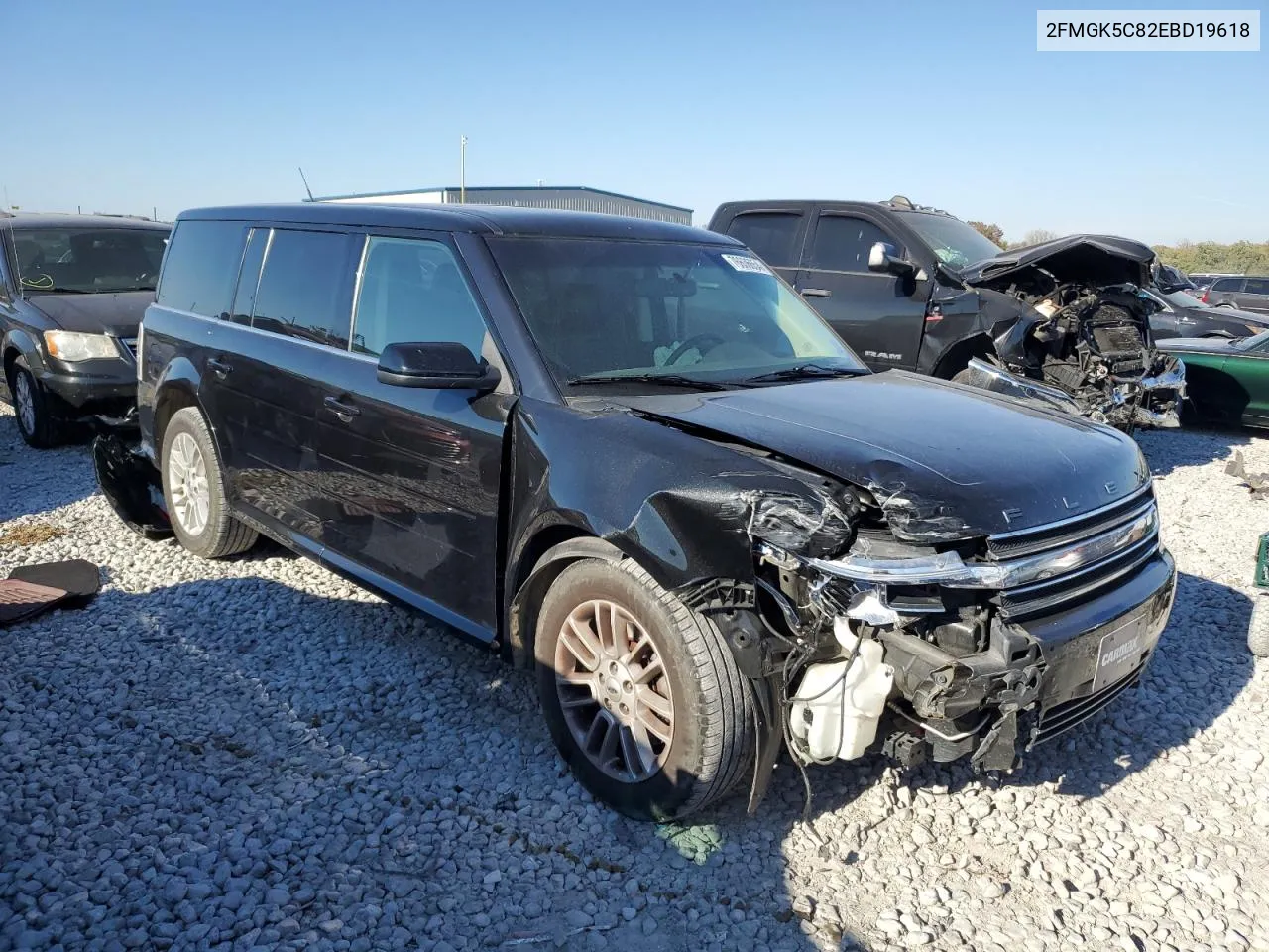 2014 Ford Flex Sel VIN: 2FMGK5C82EBD19618 Lot: 76636654