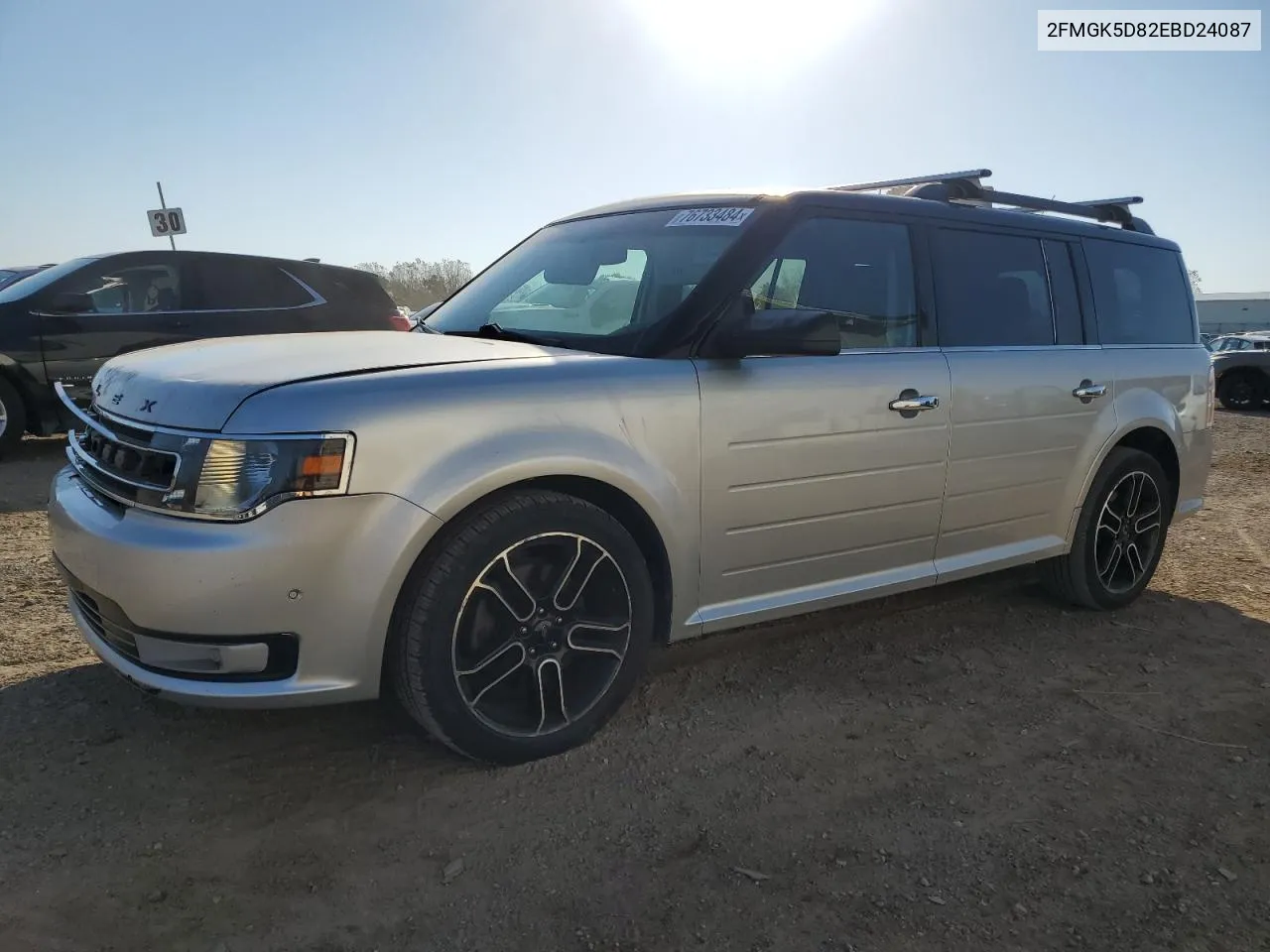 2014 Ford Flex Limited VIN: 2FMGK5D82EBD24087 Lot: 76733484