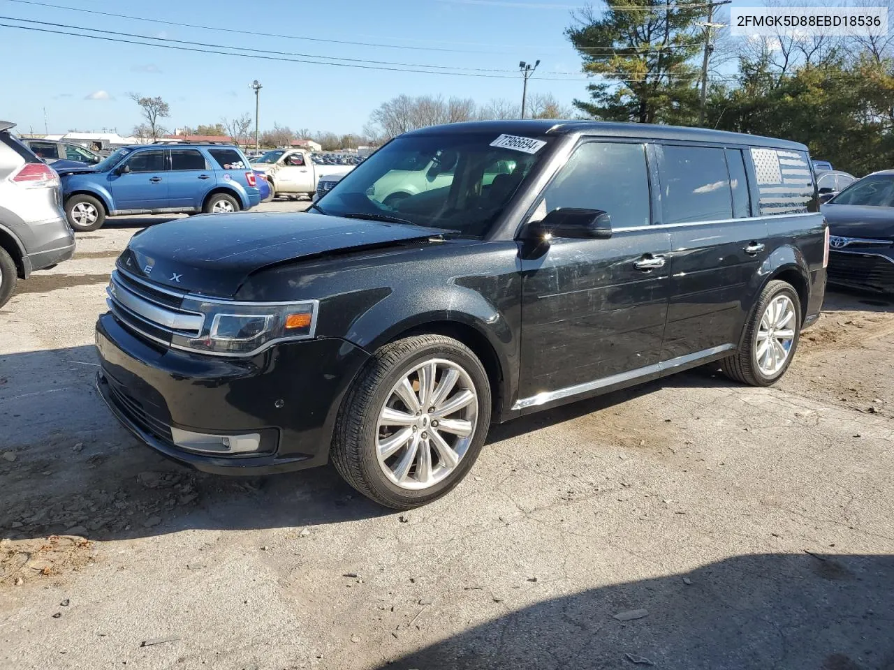 2014 Ford Flex Limited VIN: 2FMGK5D88EBD18536 Lot: 77966694