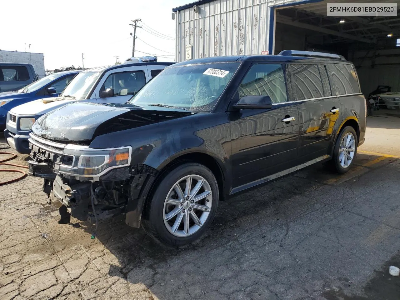 2014 Ford Flex Limited VIN: 2FMHK6D81EBD29520 Lot: 78032314