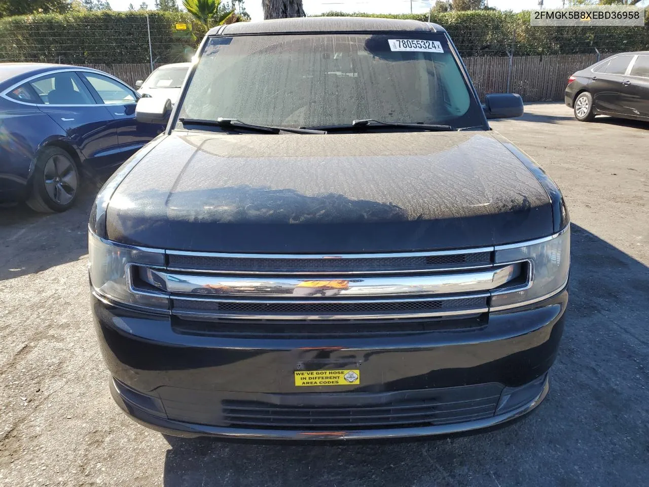 2014 Ford Flex Se VIN: 2FMGK5B8XEBD36958 Lot: 78055324