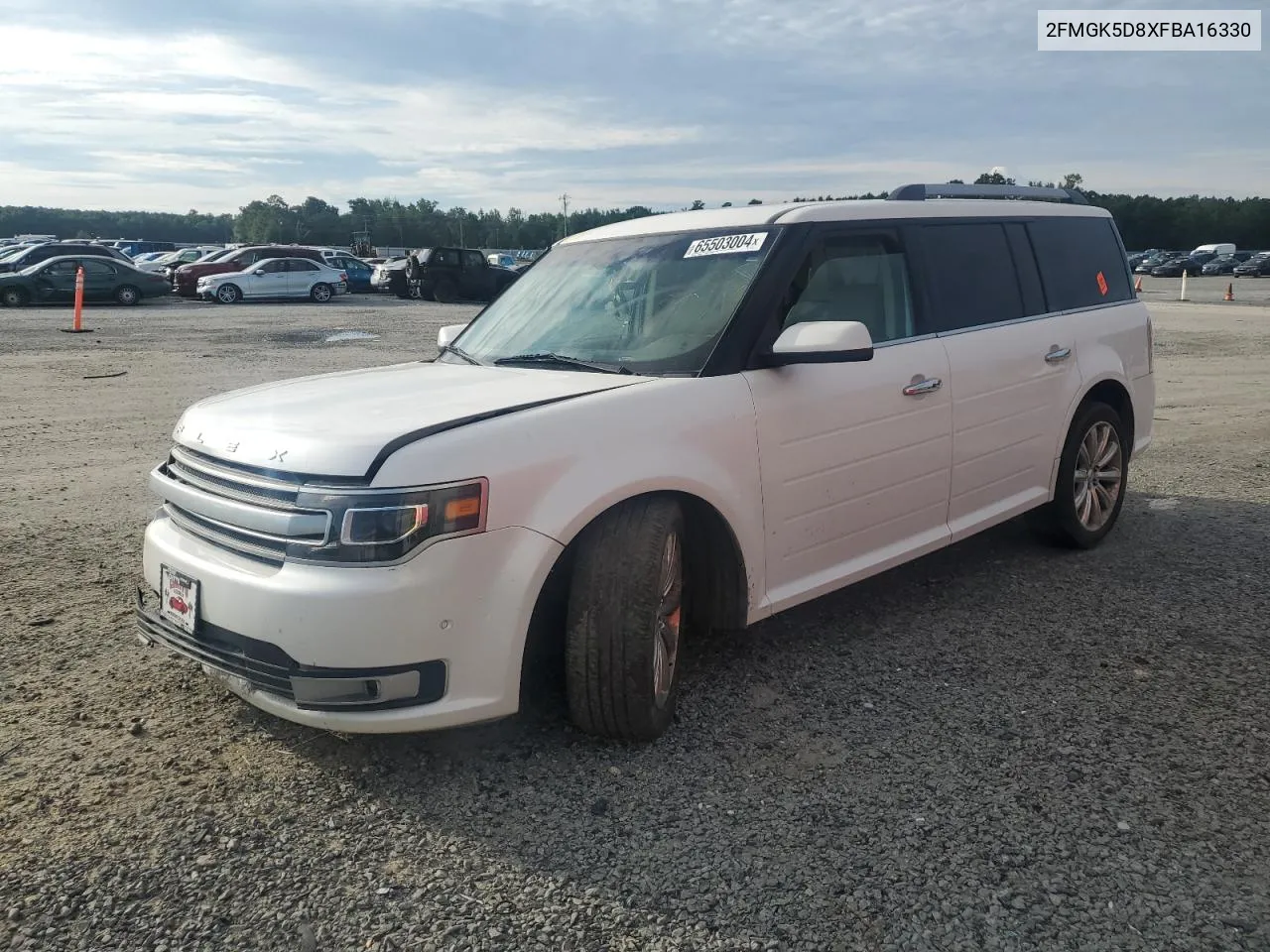 2015 Ford Flex Limited VIN: 2FMGK5D8XFBA16330 Lot: 65503004