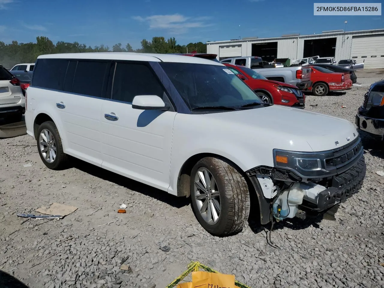 2015 Ford Flex Limited VIN: 2FMGK5D86FBA15286 Lot: 72993474