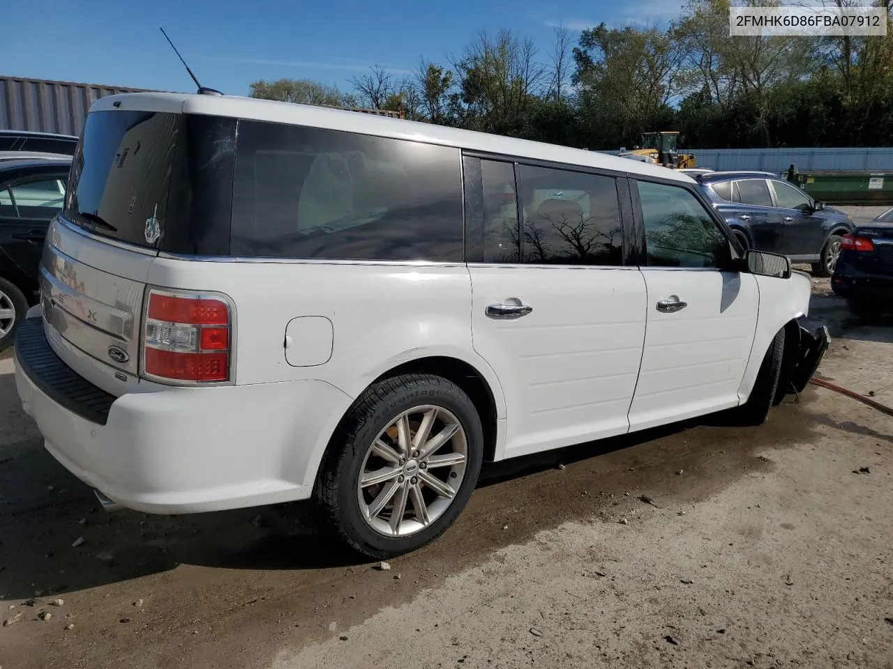 2015 Ford Flex Limited VIN: 2FMHK6D86FBA07912 Lot: 73188094