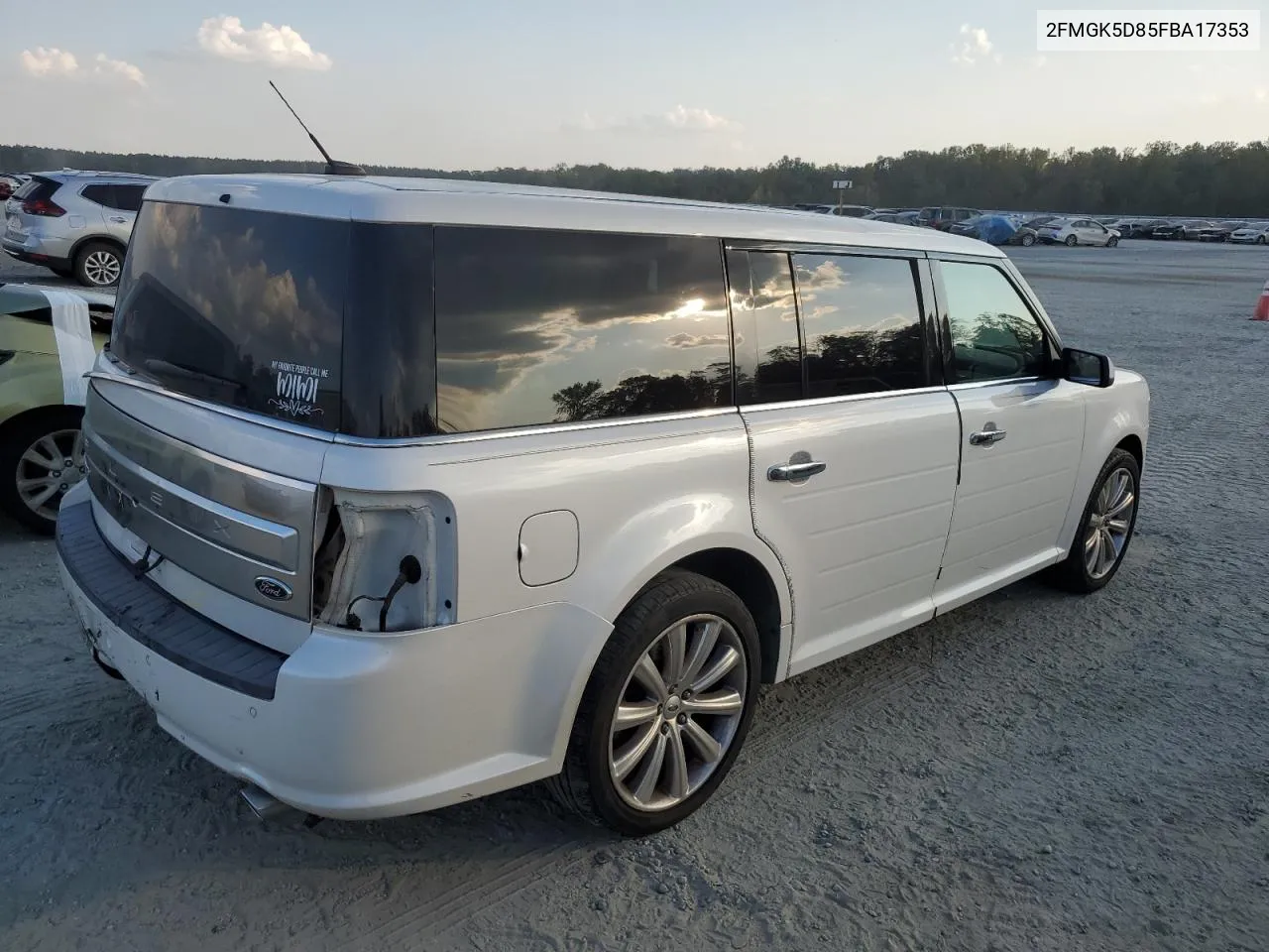 2015 Ford Flex Limited VIN: 2FMGK5D85FBA17353 Lot: 74488314