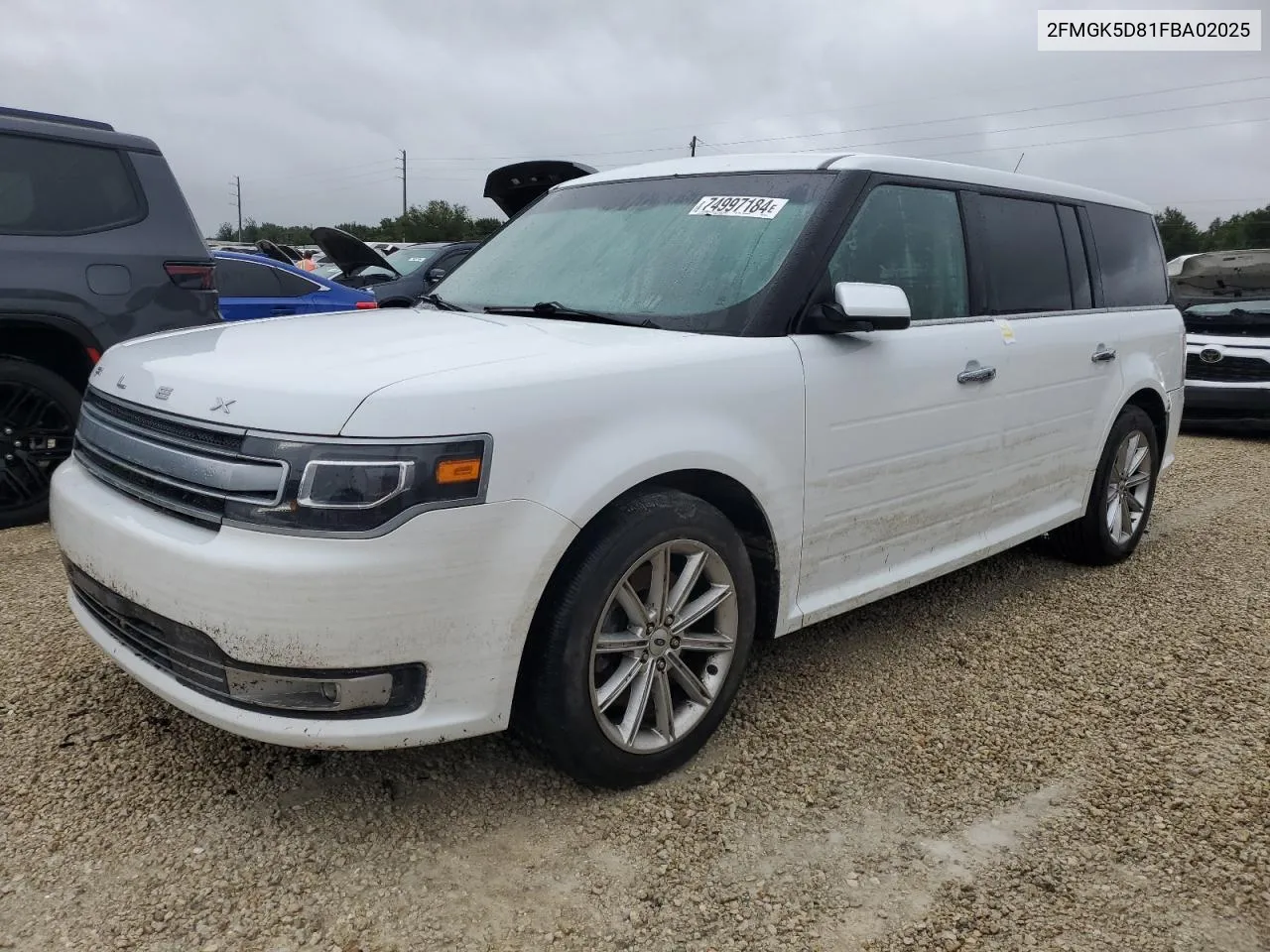 2015 Ford Flex Limited VIN: 2FMGK5D81FBA02025 Lot: 74997184