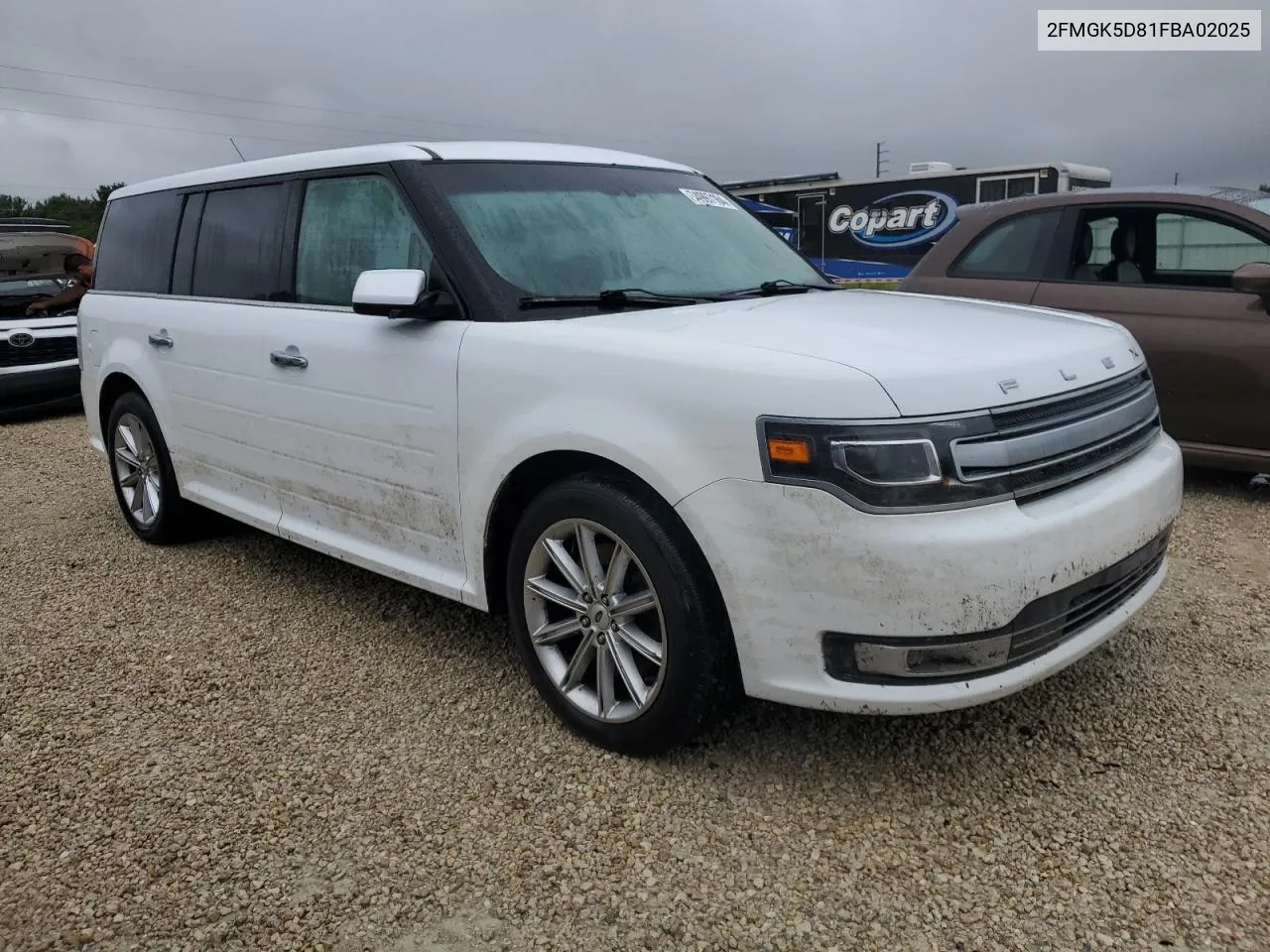 2015 Ford Flex Limited VIN: 2FMGK5D81FBA02025 Lot: 74997184