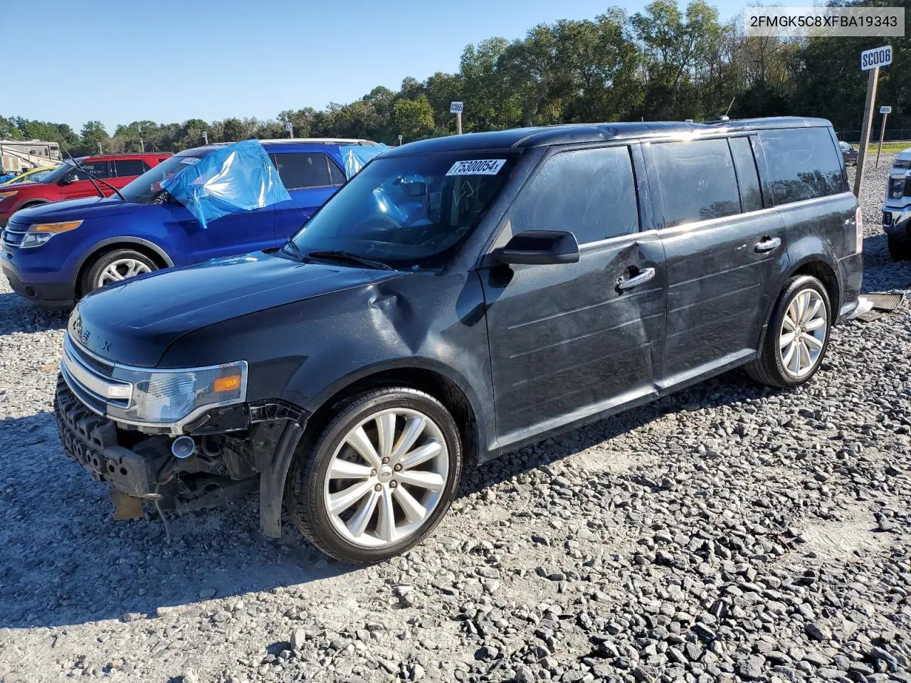 2015 Ford Flex Sel VIN: 2FMGK5C8XFBA19343 Lot: 75300054